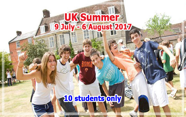 Summer group for Thai Student - 9 July - 6 August 2017