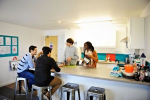 INTO-GCU-accommodation-kitchen-area