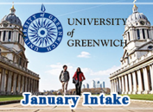 สมัครเรียนต่อปริญญาโทอังกฤษที่University of Greenwich January Intake