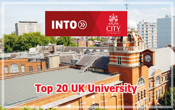 สมัครเรียนต่อปริญญาตรี ปริญญาโท ที่ INTO City university of London Top UK university