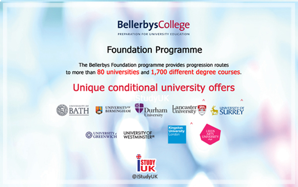 เรียนต่ออังกฤษ Foundation Bellerbys College โรงเรียนมัธยมเอกชนนานาชาติอันดับ 1 ในอังกฤษสมัคร Foundation Bellerbys College กับ เอเยนซี่ I Study UK ปรึกษาฟรีดูแลตลอดระยะเวลาในต่างแดน 