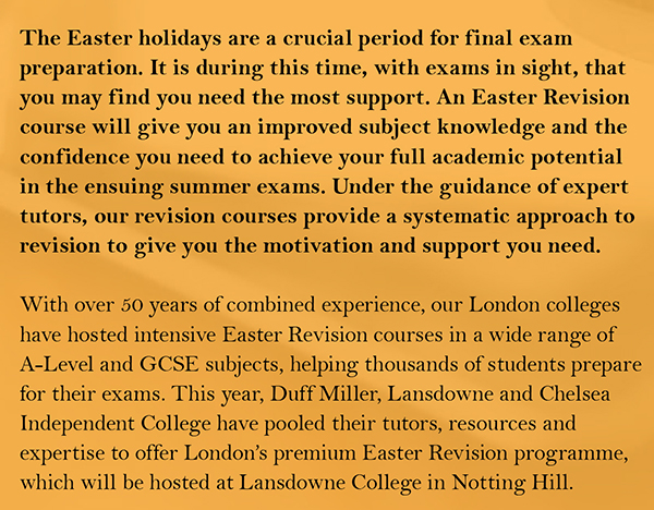 เรียนต่ออังกฤษ Easter Revision in London Alevel GCSE April 2017 กับ Astrumeducation