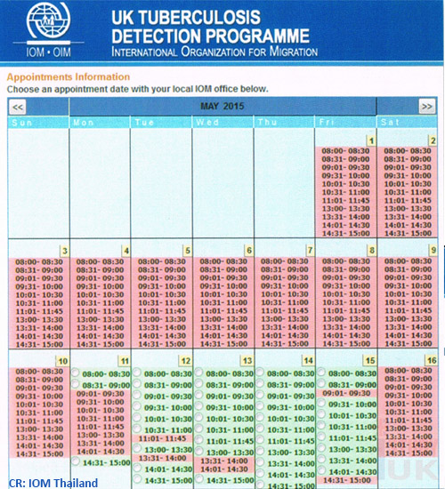 การตรวจปอด TB test by IOM Thailand เพื่อเรียนต่ออังกฤษวีซ่านักเรียนประเทศอังกฤษ