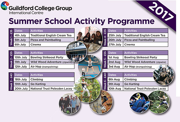 สมัครเรียนต่อ ภาษาอังกฤษ A Level และ ซัมเมอร์ วิทยาลัยรัฐบาล Guildford College Surrey UK ประเทศอังกฤษ กับ เอเยนซี่ I Study UK ปรึกษาฟรี