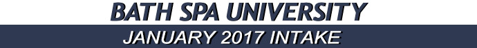January 2017 Intake of Bath Spa University